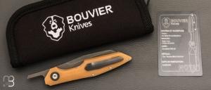    Couteau de poche Piémontais par Bouvier Knives - Bertrand Maxime - Micarta et RWL34