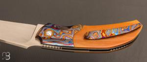  Couteau " Rocket " custom de Stéphane Sagric - Micarta Westinghouse et ZircuTi