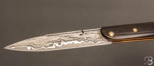   Couteau " Rouennais " par Thomas LECAS - Corne de buffle