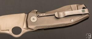   Couteau de poche SPYDERCO Spynano Flash Batch titane/micarta