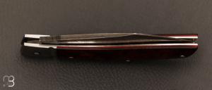 Couteau " Scalp " custom par David Breniere - Bois de fer et lame damas