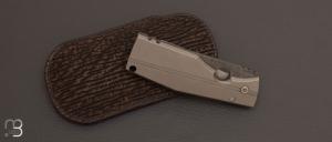 Couteau  "  Sika frame lock intégral " custom par Torpen Knives - Jérôme Hovaere 