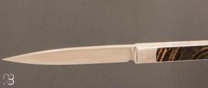    Couteau " Slipjoint " custom de Lionel Lalague - Mammouth et lame en RWL34