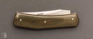   Couteau " Slipjoint " custom par Guy Poggetti - Micarta et 14c28n