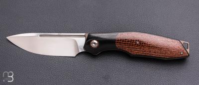    Couteau " SteackHouse " custom par Thierry Savidan - Micarta et CPM 154CM