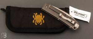 Couteau " Swayback " par SPYDERCO - Titane et lame en CTS-XHP