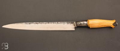    Couteau " The Slicer "  fixe par Roman Stoklasa - W2 et buis