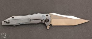 Couteau  "  Tiger Flipper " frame-lock par CKF Knives et Michal Gavac - Gavko