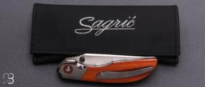    Couteau " Viper " custom de Stéphane Sagric - Micarta et RWL34