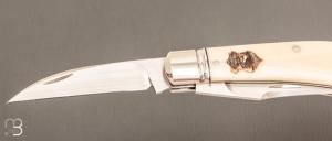 Couteau " Wharmcliffe Trapper 2 lames " par Aleksandr Vetrov - Micarta / M390