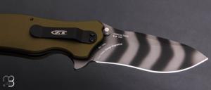 Couteau ZERO TOLERANCE ZT.0350OLTS20 Ken Onion - 20th Anniversary Magnacut Tiger Strip