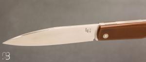    Couteau artisanal pliant par Laurent Gaillard - G10 et 14C28n