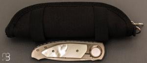 Couteau " custom " par Gaines Buddy - Nacre 