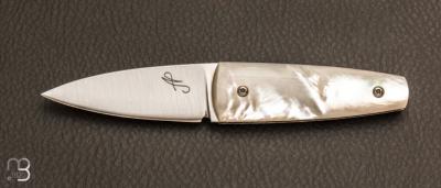 Couteau de poche "Mini Sgian Dubh" nacre par Andrea Paravicini