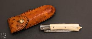 Couteau " custom " par Erwan Pincemin - Damas de Achim Wirtz