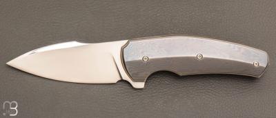    Couteau " custom " pliant de David Lespect - Timascus et RWL34