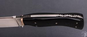   Couteau droit par Éric Parmentier - G10 et niolox