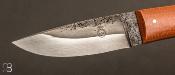 Couteau droit "Hunter" micarta par Don Hanson III