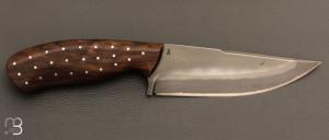  Couteau " Custom fixe " par Daemon Knives - Noyer