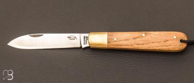 Couteau pliant " Classic " chêne Inox par OTTER - Réf : 161.RMS