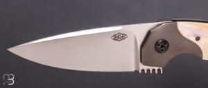     Couteau " Maximus " custom par Thierry Savidan - Ivoire de phacochère
