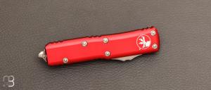 Couteau Automatique Microtech - UTX-85® D/E Red Stonewash Standard - 232-10RD