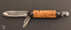 Couteau  " Multi-Pièces " custom bouleau de Maxime Rossignol - La Forge de Max