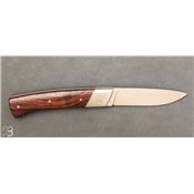 Rhôdanien knife violet wood handle with bolster