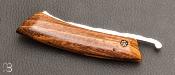 Couteau "   Higorhino    "  de poche en St Martin Jaune de Guyane par Yann Régibier