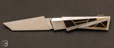 Couteau "Bauhaus" Penn shell et Or 18K de Ken Steigerwalt
