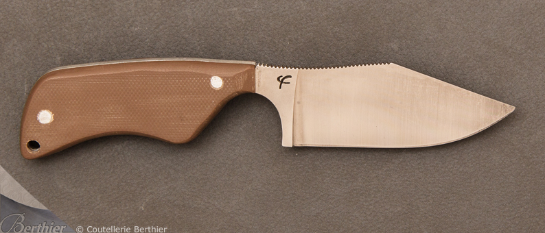 Couteau de cou Neck Bowie G-10 custom n°1