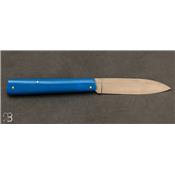 Couteau Ultra Plume G10 bleu par Vent d'Aubrac
