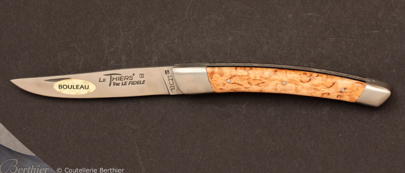 Couteau de poche Le Thiers 12cm Bouleau par Le Fidèle