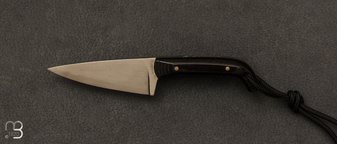 Couteau de cou Pocket Styleto custom par Fred Perrin