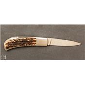 Couteau de poche en Cerf Sambar par Dwight Towell
