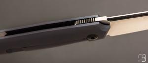   Couteau " Frame-Lock custom " par Florian Dreyer FD-Knives - Titane et RWL34
