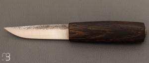 Couteau " Tarraq " style puukko custom Nordique  de Laurent Juhel - Chne brl