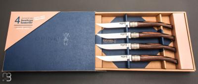 Coffret 4 Couteaux table Chic Opinel Bouleau lamellé édition limitée Chocolat