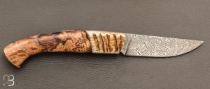  Couteau 1515 collection " Chambord " par Manu Laplace - Platane et lame damas