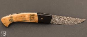 Couteau  " 1515 " collection " Masaï " par Manu Laplace - Ivoire de mammouth 