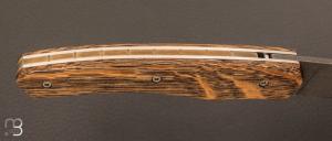 Couteau " 1820 " - 200 ans Maison Berthier - manche en vieux chêne stabilisé