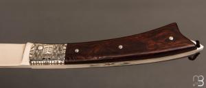   Couteau " Armen " custom par Erwan Pincemin - Bois de fer et lame en N690