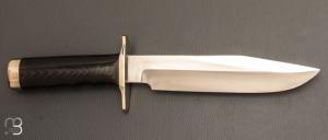   Couteau " Attack #14 - 7 1/2" par Randall - Micarta noir Finger Grips