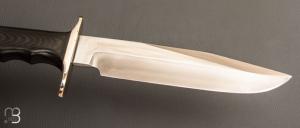   Couteau " Attack #14 - 7 1/2" par Randall - Micarta noir Finger Grips