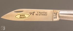 Couteau de poche Aurillac buis par Le Fidèle