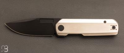   Couteau " Avid 1 " par Vero Engineering - Bright Titanium et S45VN