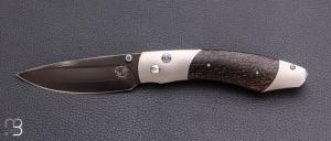    Couteau  pliant B12- TBPB 190/500 par William Henry - Palmier et ZDP-189