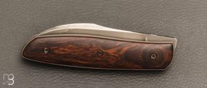 Couteau " custom " pliant de David Lespect - Ironwood et C105