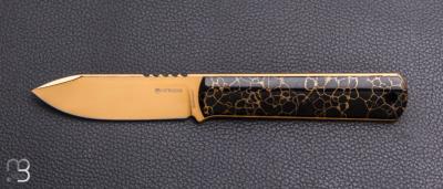  Couteau Böker Solingen - BFF Packlite TruStone Gold
