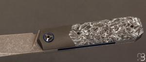    Couteau " Barlow " custom par Romain Lopez - Fatcarbon et lame en RWL34